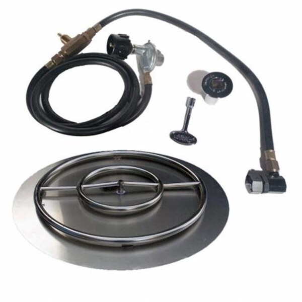 Tretco Tretco FPK-OBRSS-BK1-24-NG 22 in. Stainless Steel Pan-Ring Kit; Natural Gas FPK-OBRSS-BK1-24-NG - main